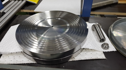 superschwerer Plattenteller aus INOX